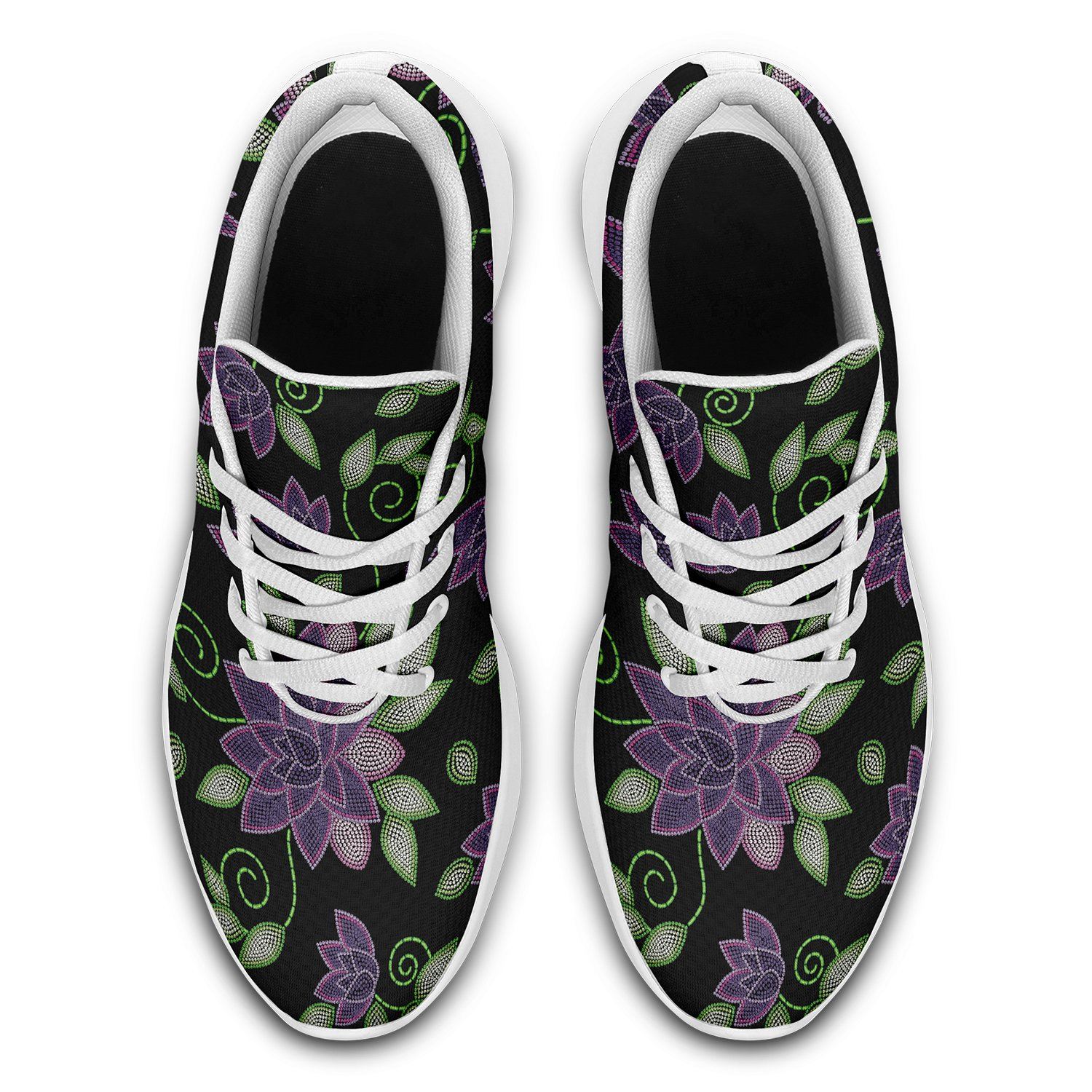 Purple Beaded Rose Ikkaayi Sport Sneakers ikkaayi Herman