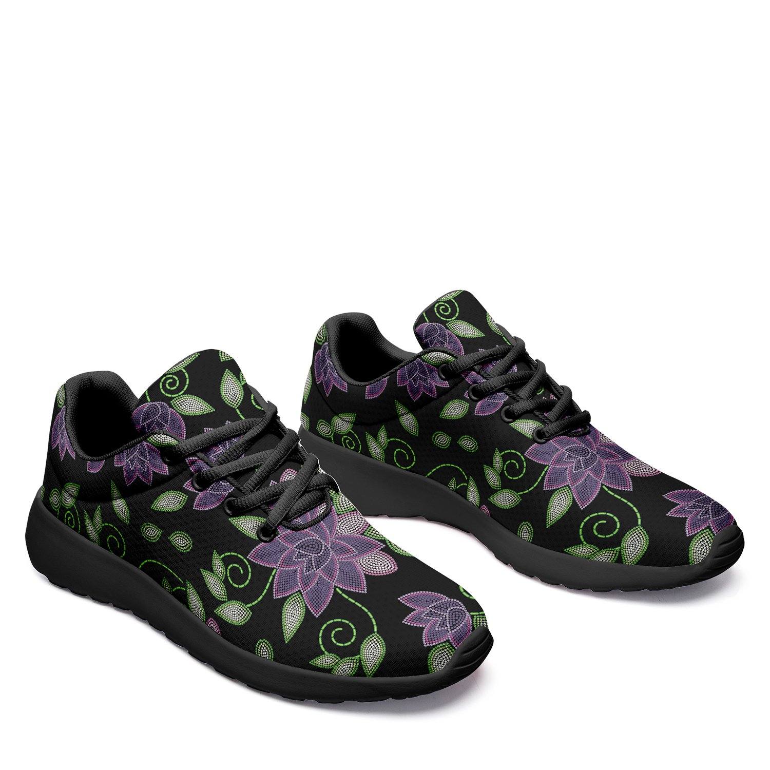 Purple Beaded Rose Ikkaayi Sport Sneakers ikkaayi Herman