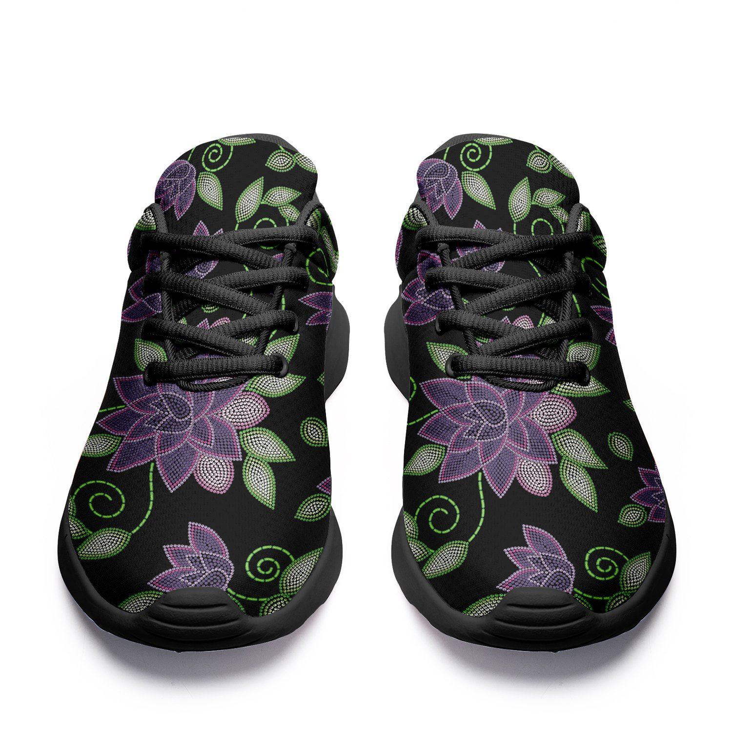Purple Beaded Rose Ikkaayi Sport Sneakers ikkaayi Herman