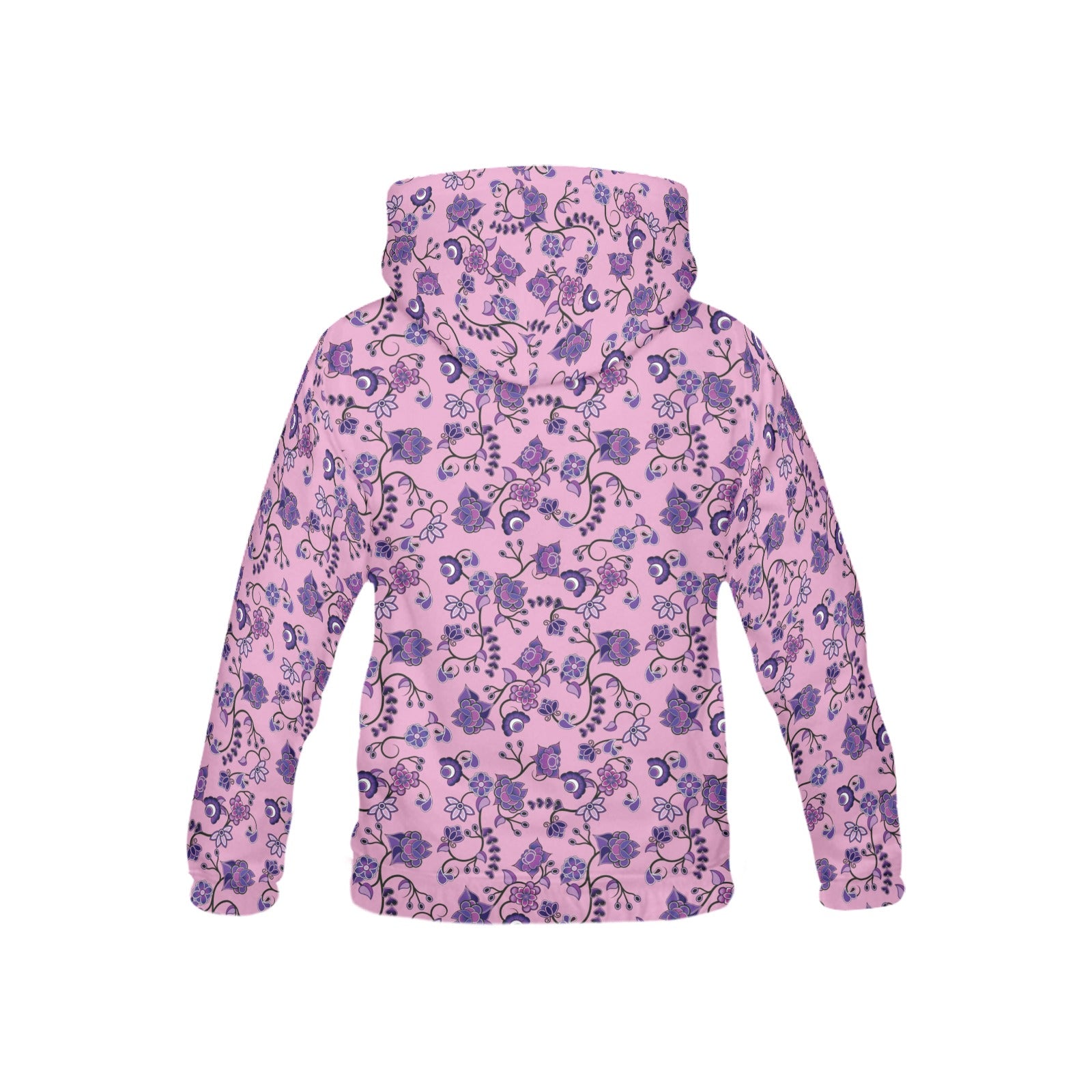 Purple Floral Amour All Over Print Hoodie for Kid (USA Size) (Model H13) All Over Print Hoodie for Kid (H13) e-joyer