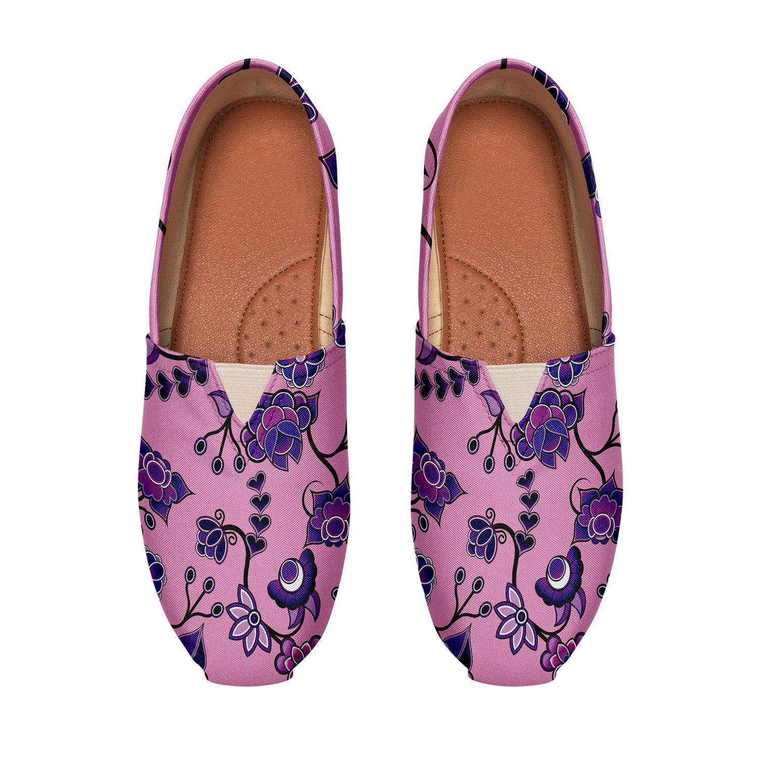 Purple Floral Amour Casual Unisex Slip On Shoe Herman
