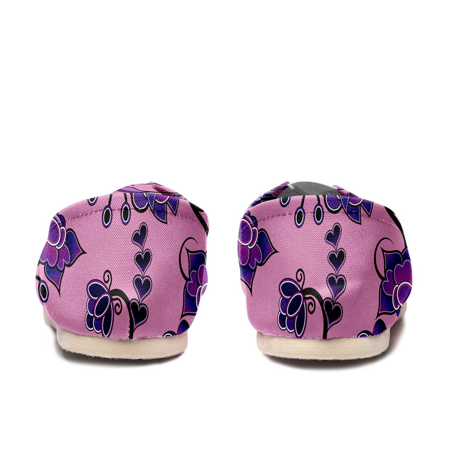 Purple Floral Amour Casual Unisex Slip On Shoe Herman