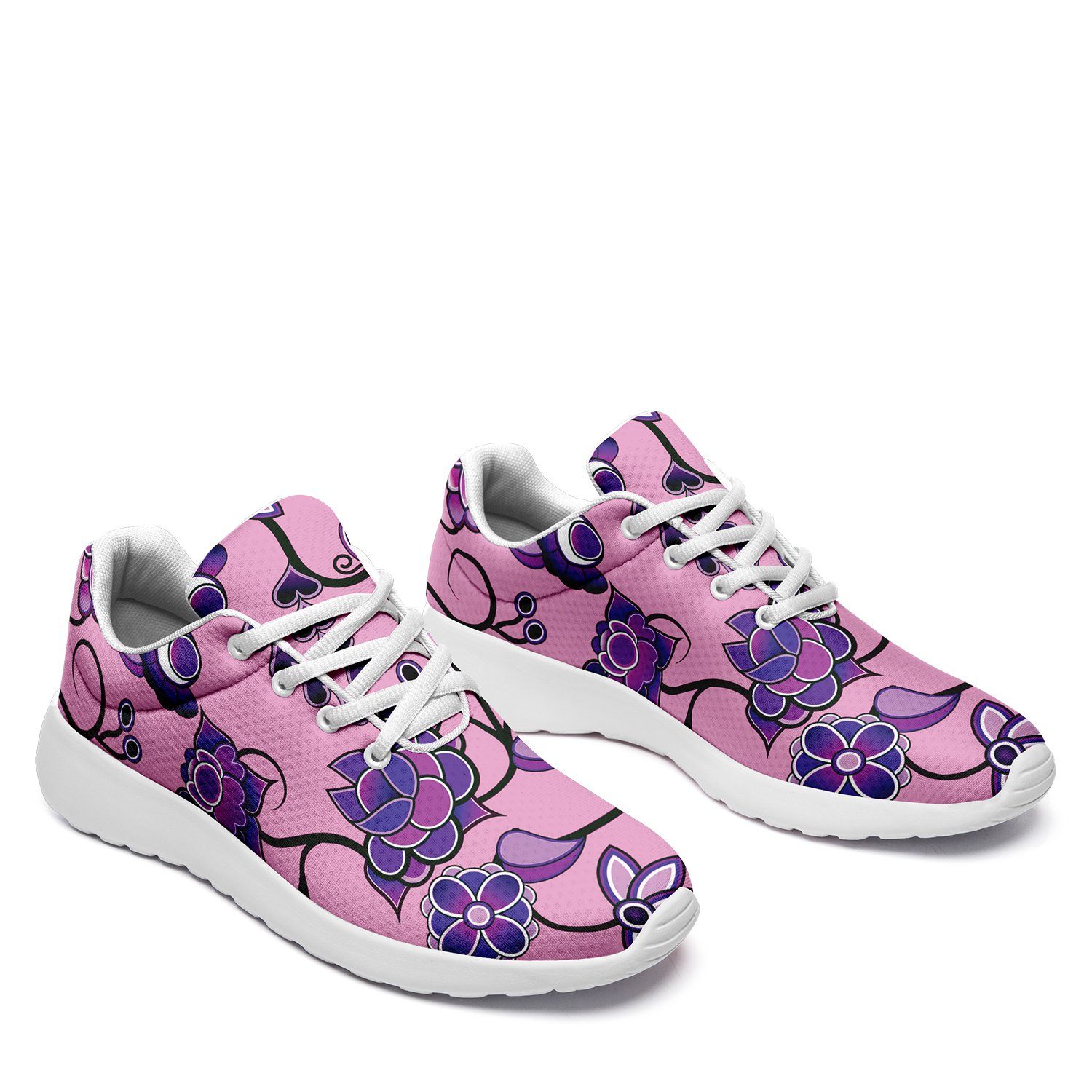Purple Floral Amour Ikkaayi Sport Sneakers ikkaayi Herman