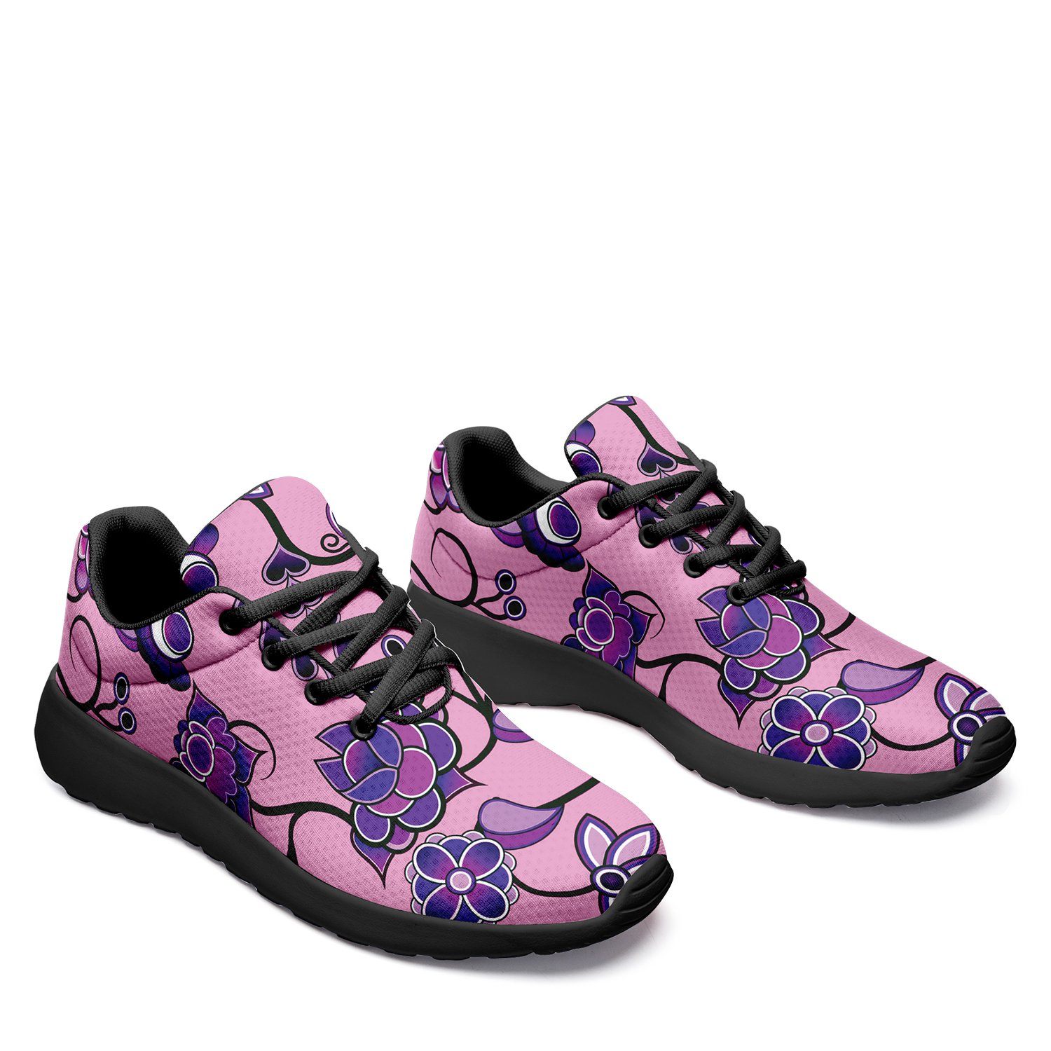 Purple Floral Amour Ikkaayi Sport Sneakers ikkaayi Herman