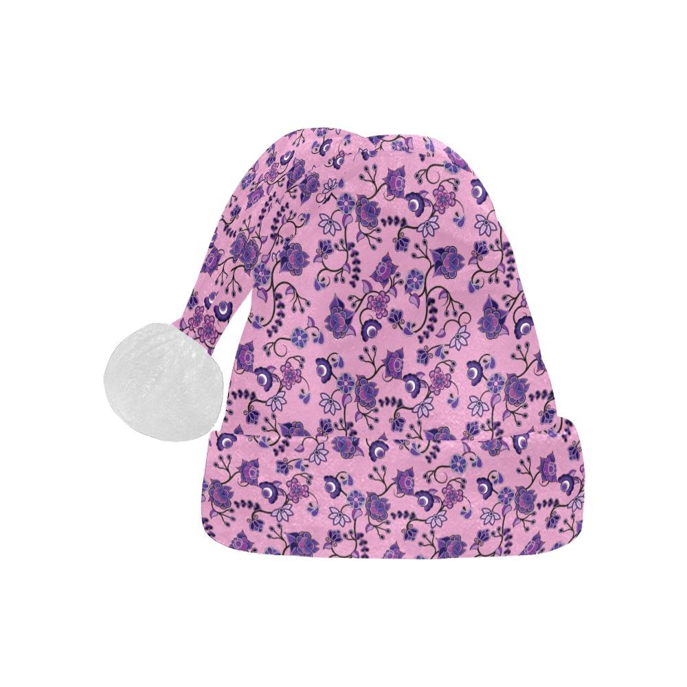 Purple Floral Amour Santa Hat Santa Hat e-joyer