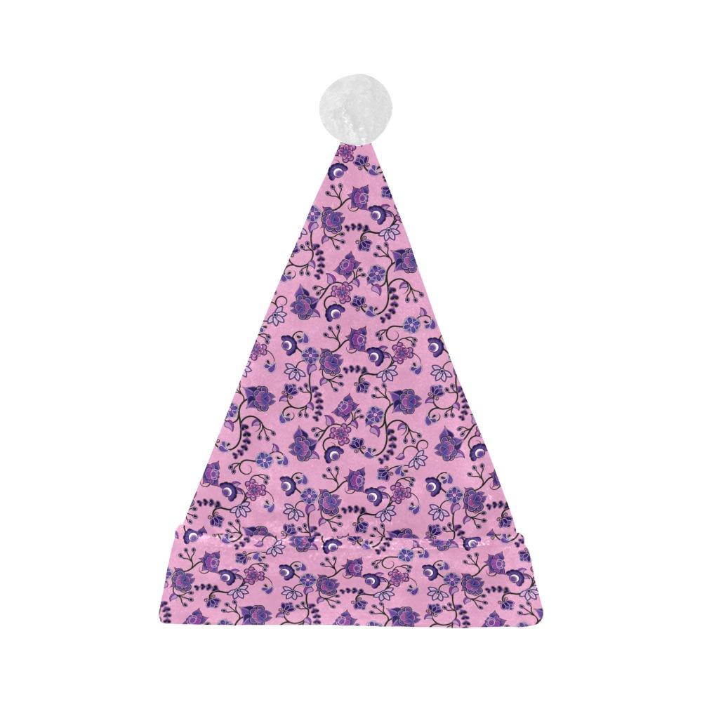 Purple Floral Amour Santa Hat Santa Hat e-joyer