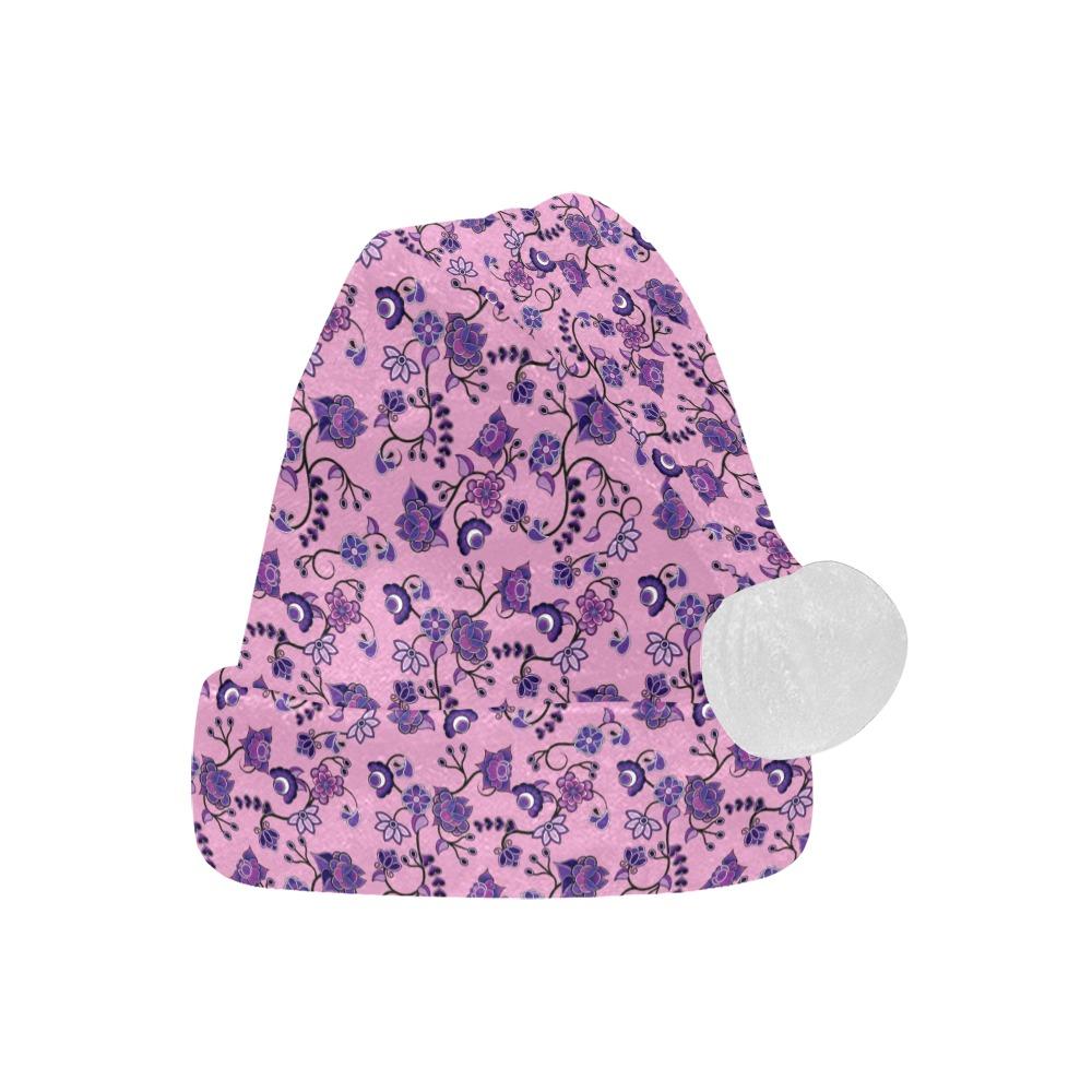 Purple Floral Amour Santa Hat Santa Hat e-joyer