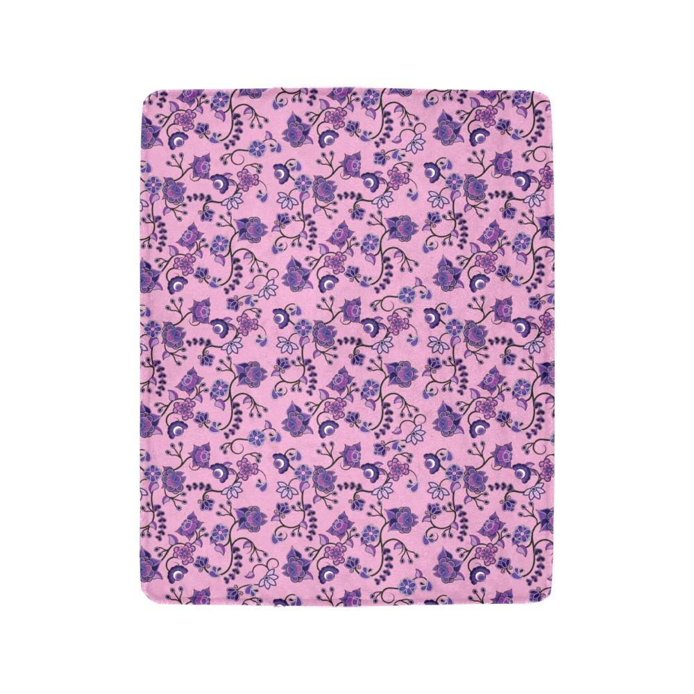 Purple Floral Amour Ultra-Soft Micro Fleece Blanket 40"x50" Ultra-Soft Blanket 40''x50'' e-joyer