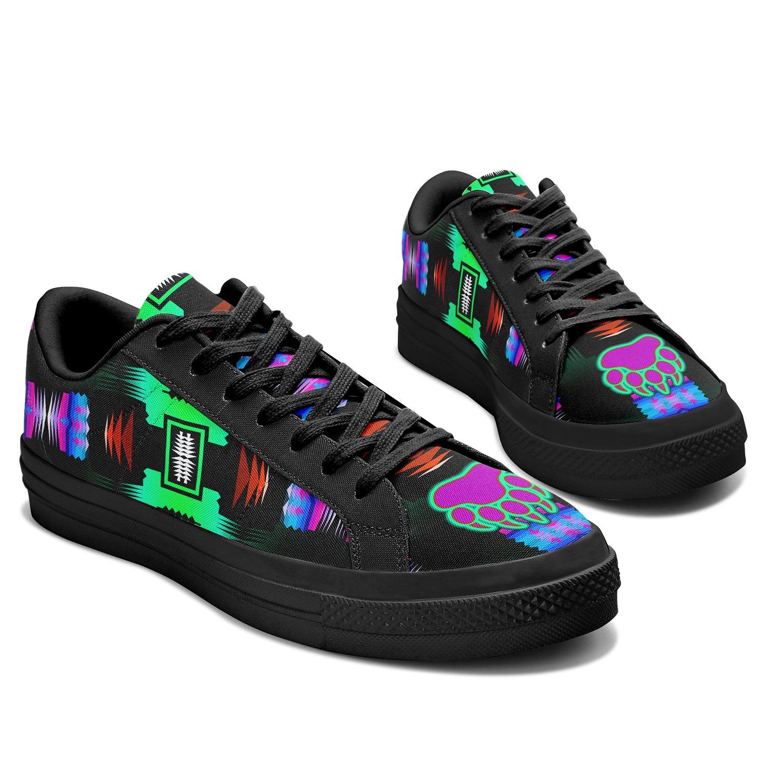 Purple Midnight Bearpaw Aapisi Low Top Canvas Shoes Black Sole 49 Dzine