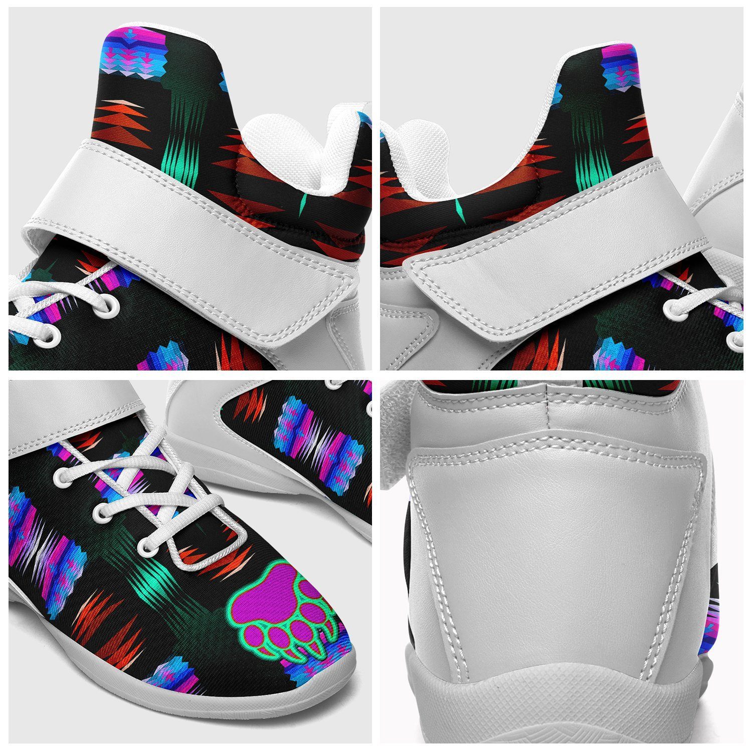 Purple Midnight Bearpaw Ipottaa Basketball / Sport High Top Shoes - White Sole 49 Dzine
