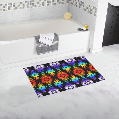 Rainbow Gathering Bath Rug 16''x 28'' Bath Rug 16''x 28'' e-joyer