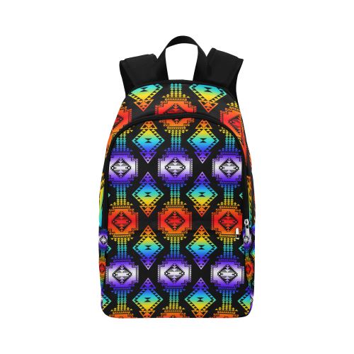 Rainbow Gathering Fabric Backpack for Adult (Model 1659) Casual Backpack for Adult (1659) e-joyer