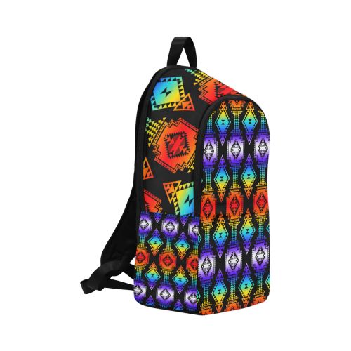 Rainbow Gathering Fabric Backpack for Adult (Model 1659) Casual Backpack for Adult (1659) e-joyer