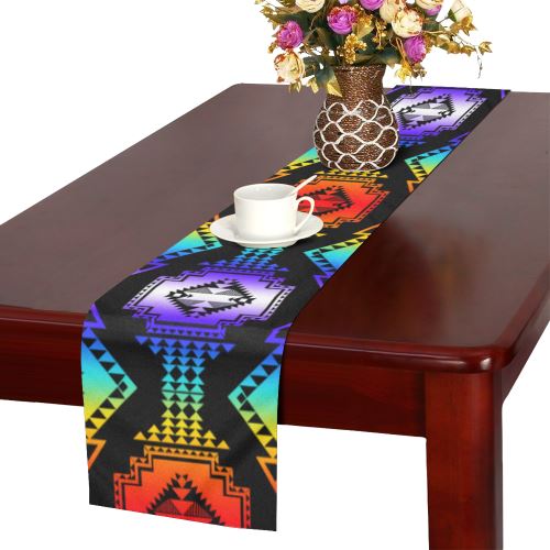 Rainbow Gathering Table Runner 16x72 inch Table Runner 16x72 inch e-joyer