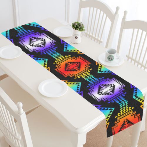 Rainbow Gathering Table Runner 16x72 inch Table Runner 16x72 inch e-joyer