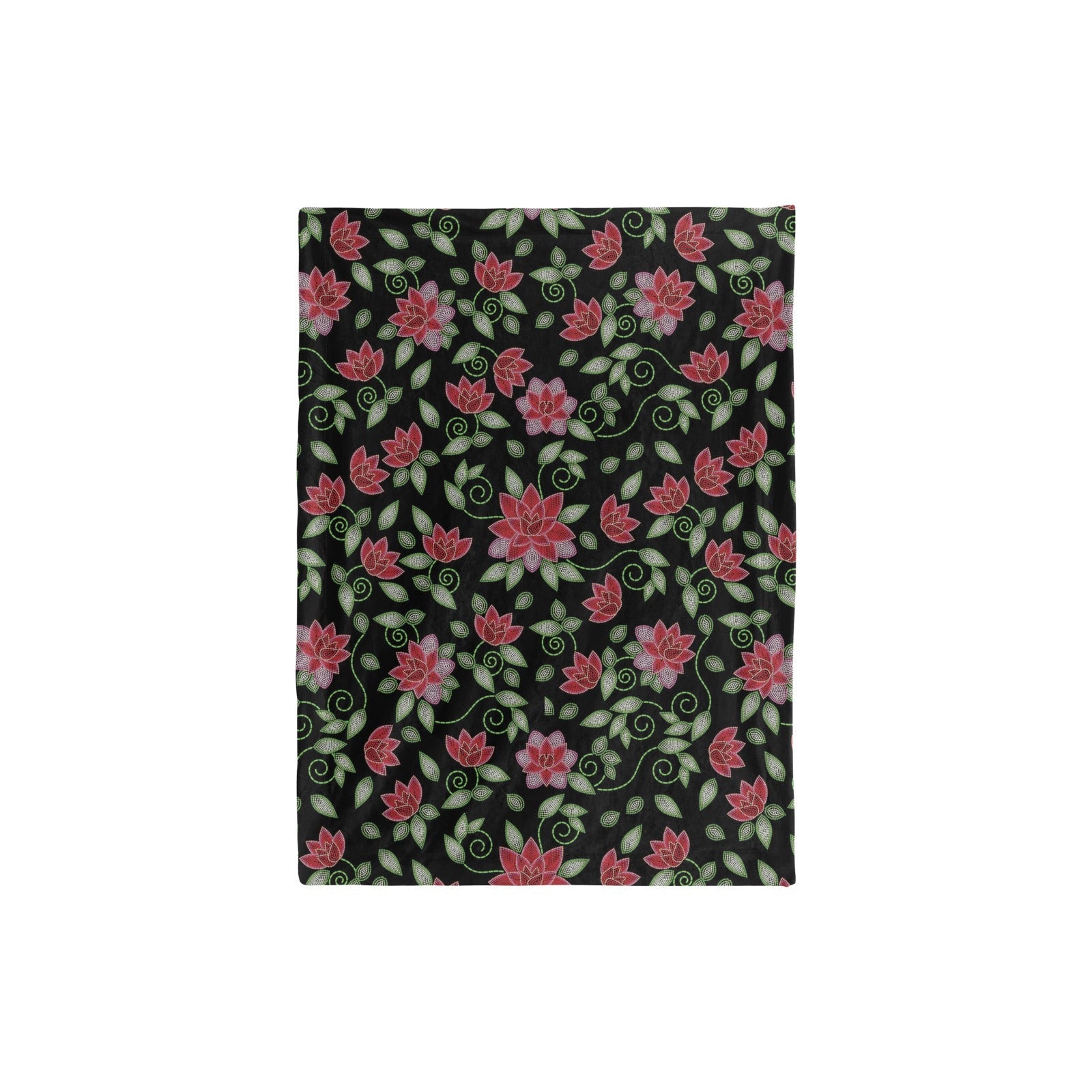 Red Beaded Rose Baby Blanket 30"x40" Baby Blanket 30"x40" e-joyer