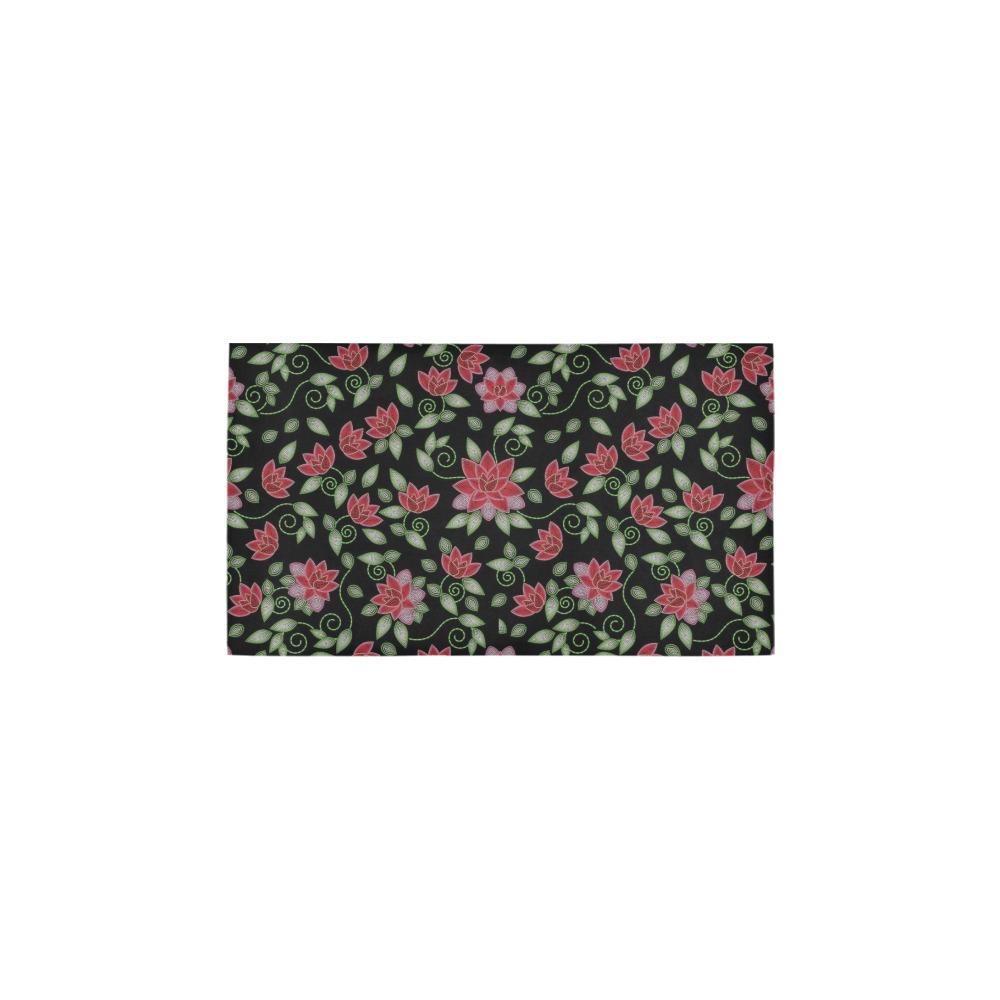 Red Beaded Rose Bath Rug 16''x 28'' Bath Rug 16''x 28'' e-joyer
