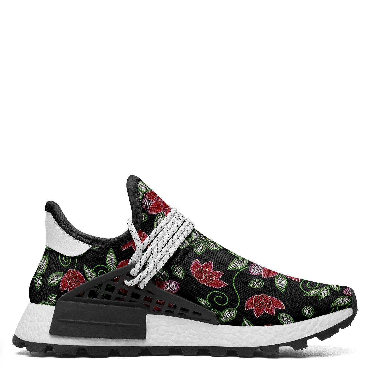 Red Beaded Rose Okaki Sneakers Shoes Herman