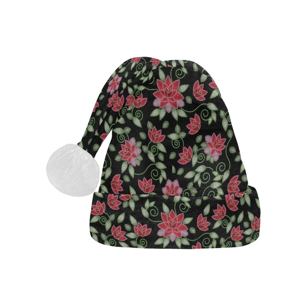 Red Beaded Rose Santa Hat Santa Hat e-joyer