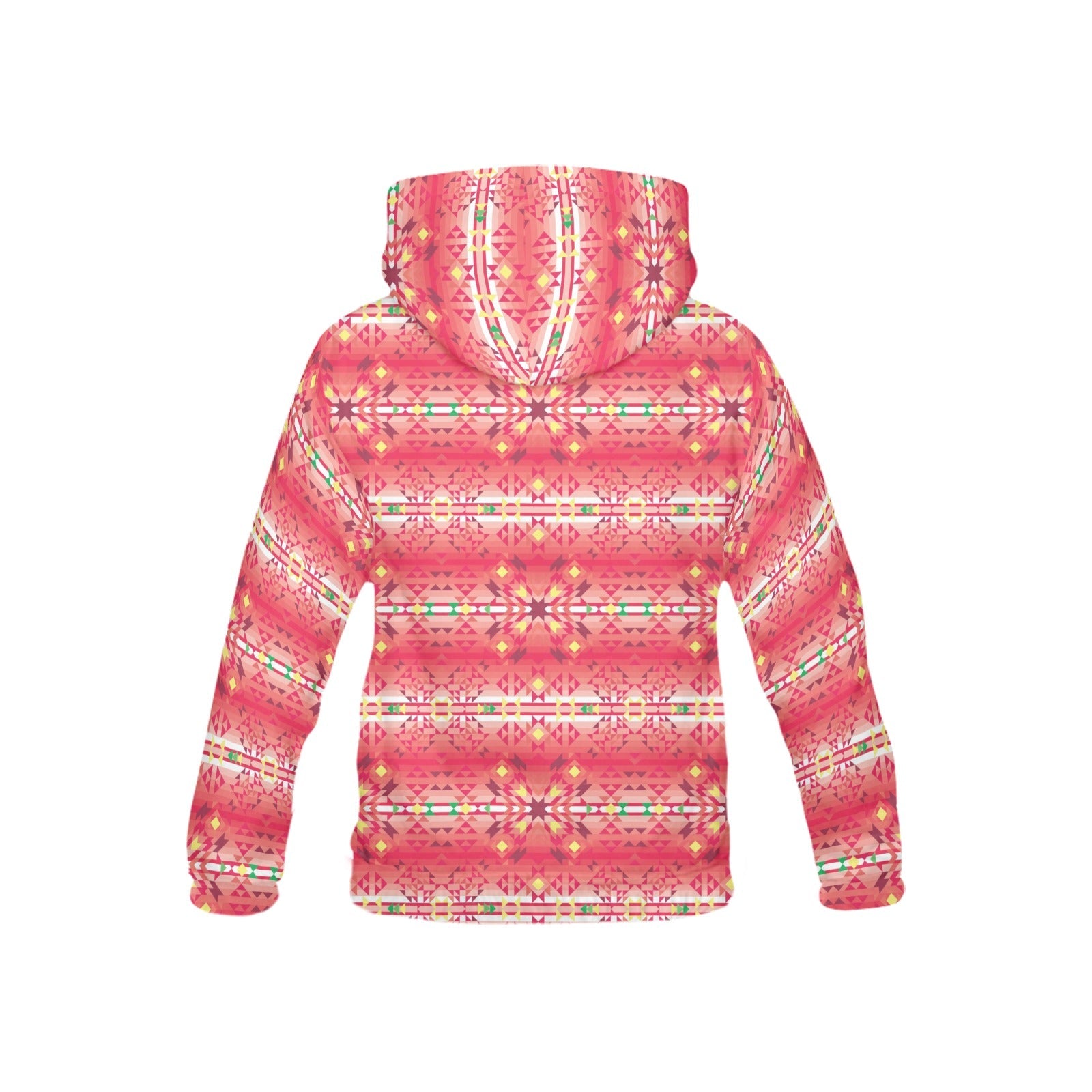 Red Pink Star All Over Print Hoodie for Kid (USA Size) (Model H13) All Over Print Hoodie for Kid (H13) e-joyer