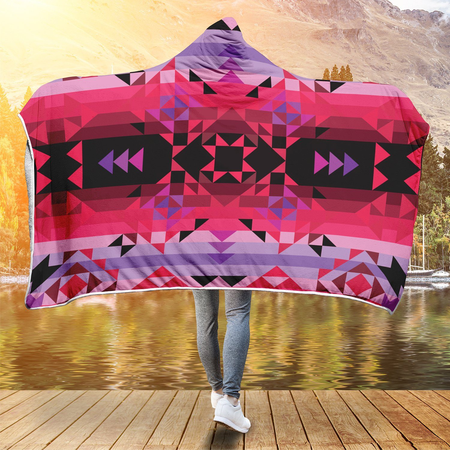 Red Star Hooded Blanket blanket 49 Dzine