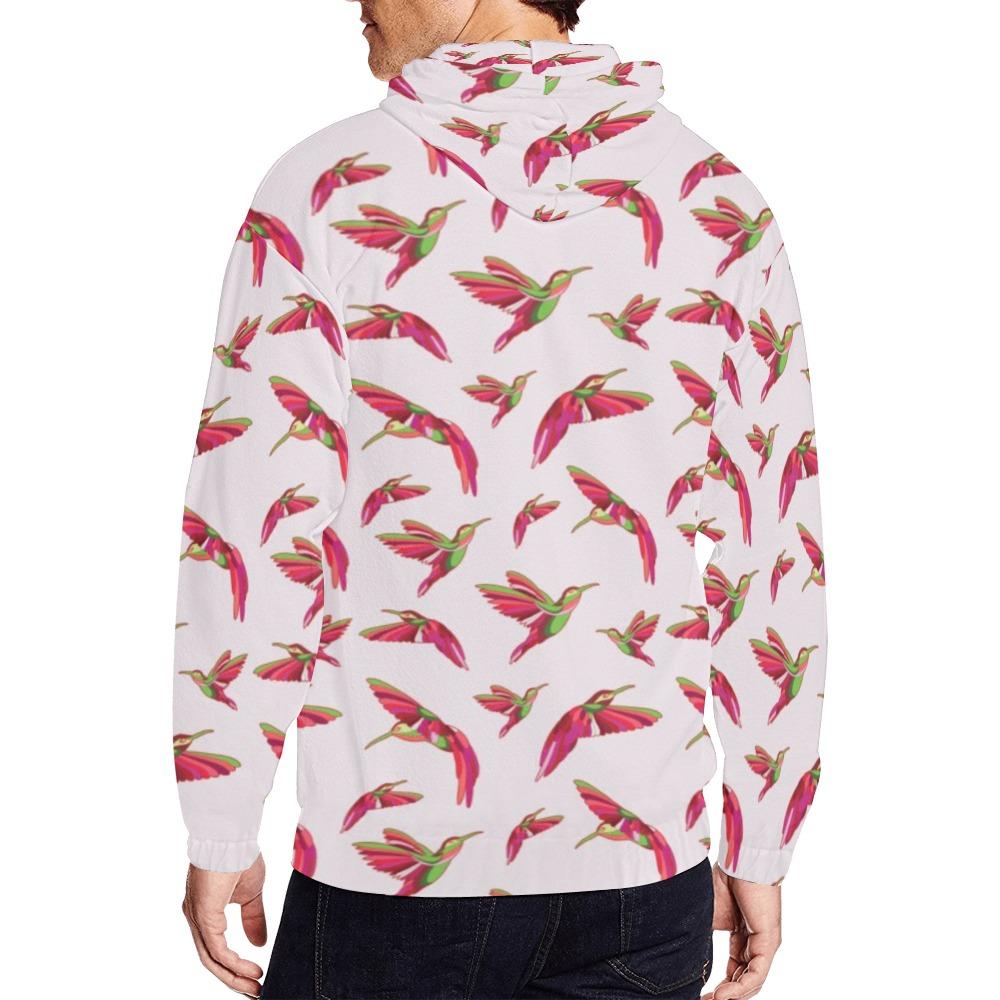 Red Swift Colourful All Over Print Full Zip Hoodie for Men (Model H14) All Over Print Full Zip Hoodie for Men (H14) e-joyer