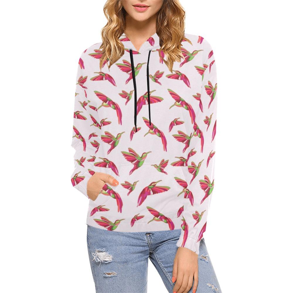 Red Swift Colourful All Over Print Hoodie for Women (USA Size) (Model H13) All Over Print Hoodie for Women (H13) e-joyer
