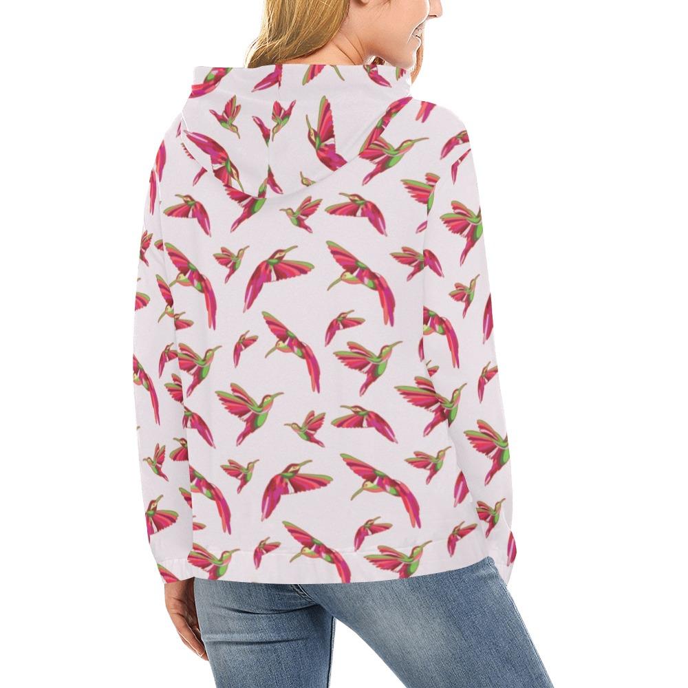 Red Swift Colourful All Over Print Hoodie for Women (USA Size) (Model H13) All Over Print Hoodie for Women (H13) e-joyer