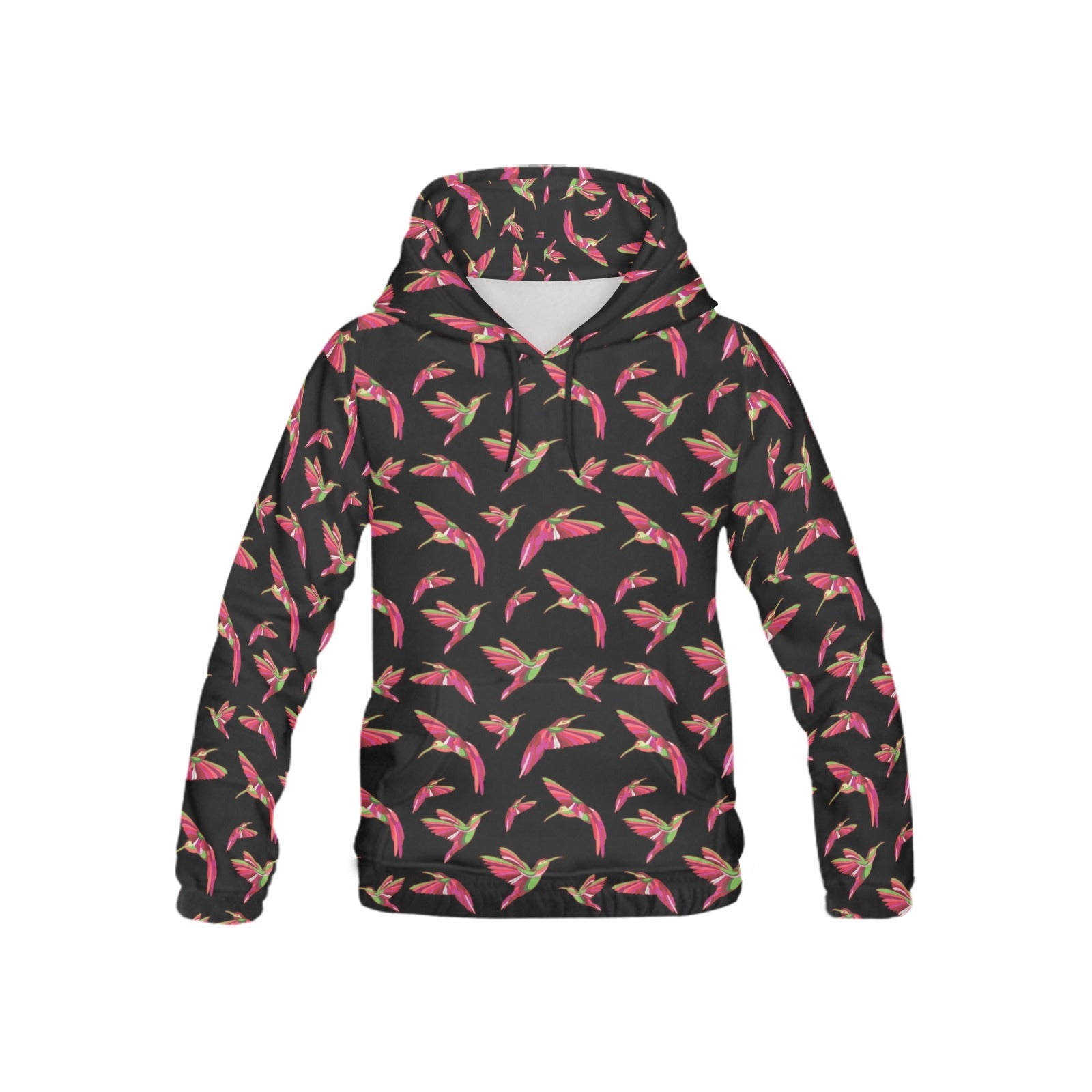 Red Swift Colourful Black All Over Print Hoodie for Kid (USA Size) (Model H13) All Over Print Hoodie for Kid (H13) e-joyer