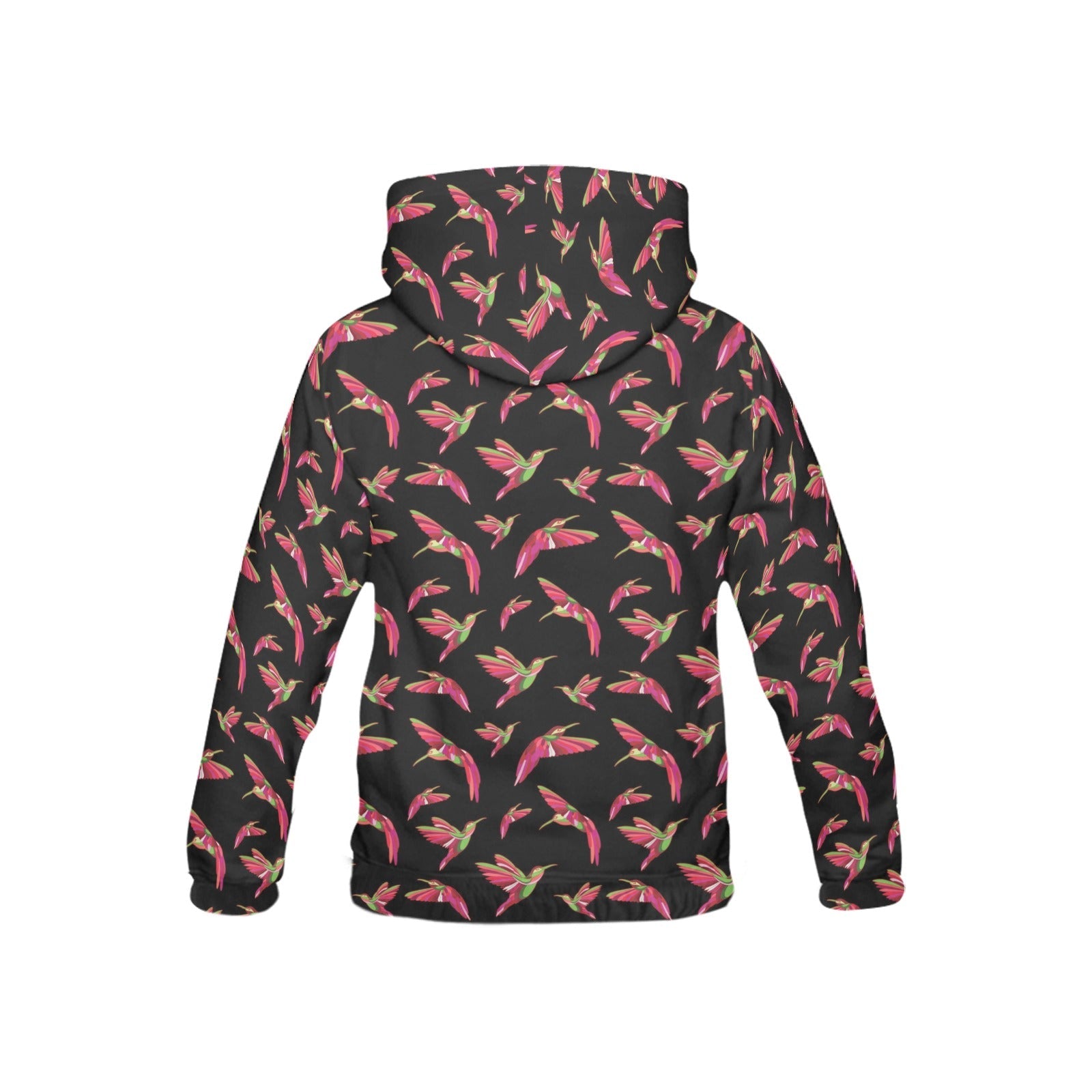 Red Swift Colourful Black All Over Print Hoodie for Kid (USA Size) (Model H13) All Over Print Hoodie for Kid (H13) e-joyer