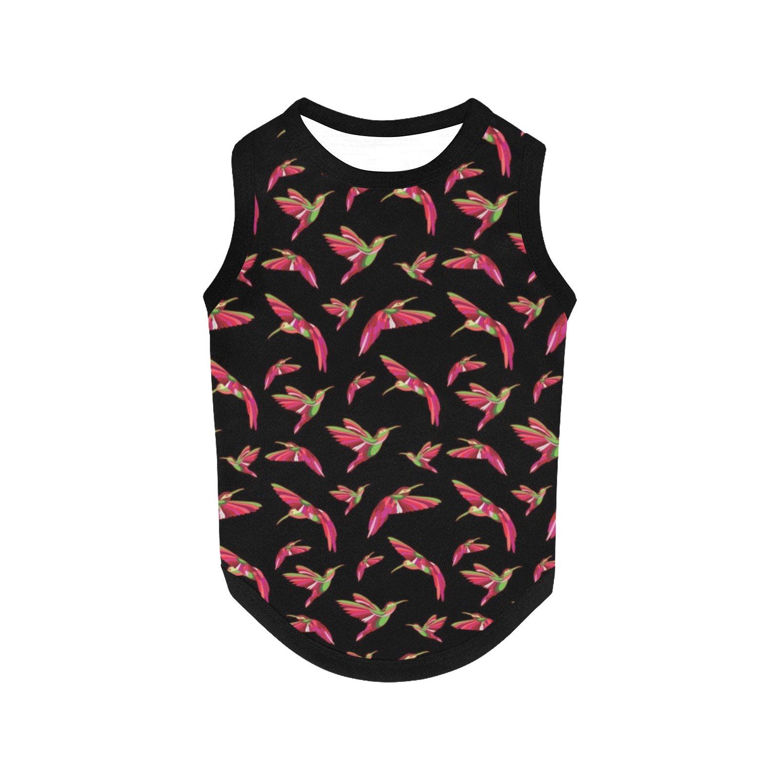 Red Swift Colourful Black All Over Print Pet Tank Top Pet Tank Top e-joyer