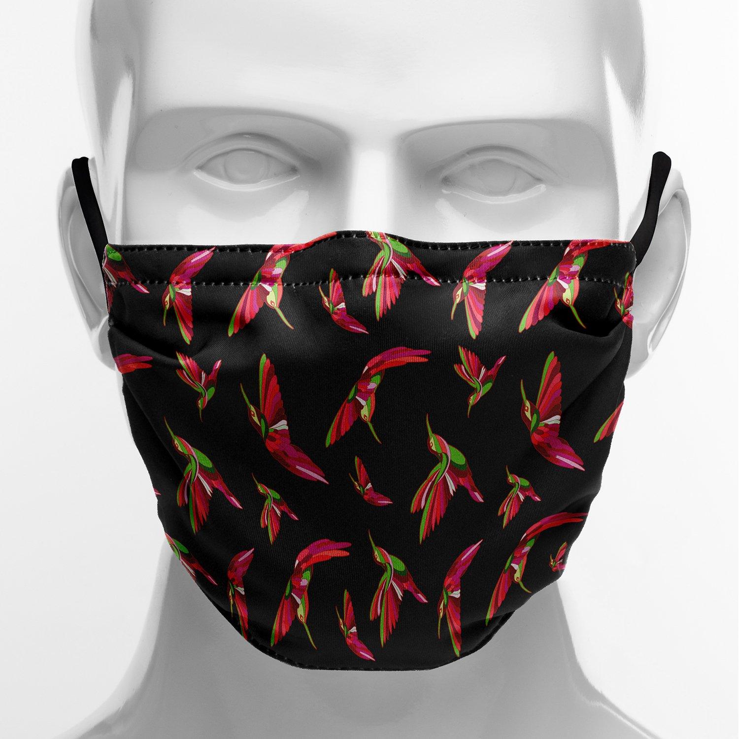 Red Swift Colourful Black Face Cover Herman