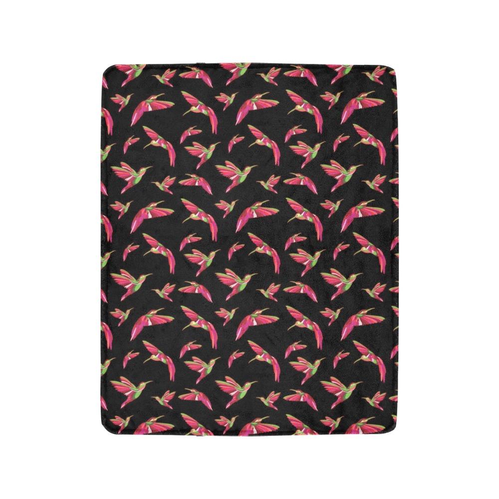 Red Swift Colourful Black Ultra-Soft Micro Fleece Blanket 40"x50" Ultra-Soft Blanket 40''x50'' e-joyer