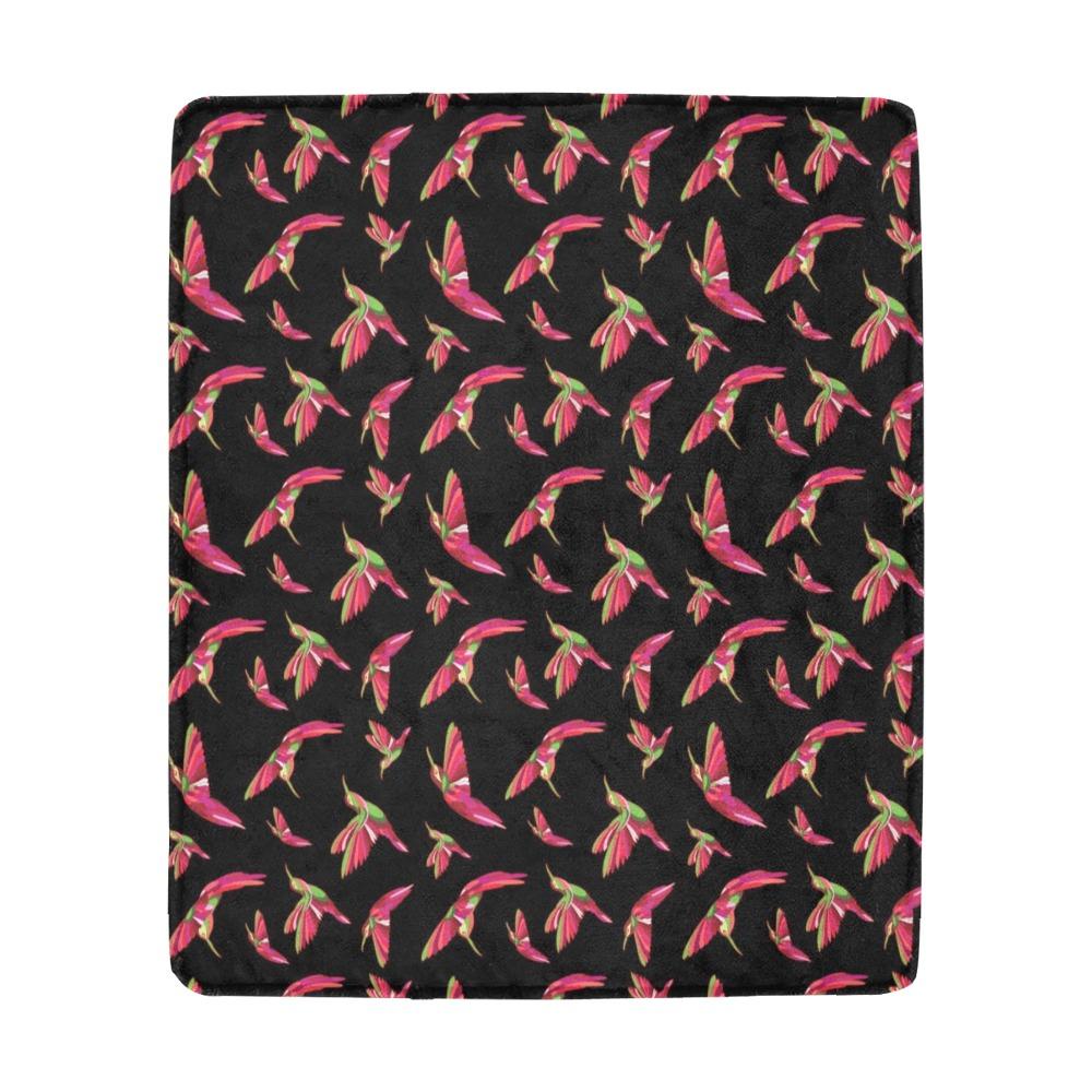 Red Swift Colourful Black Ultra-Soft Micro Fleece Blanket 50"x60" Ultra-Soft Blanket 50''x60'' e-joyer