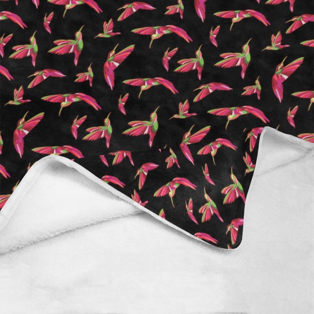 Red Swift Colourful Black Ultra-Soft Micro Fleece Blanket 50"x60" Ultra-Soft Blanket 50''x60'' e-joyer