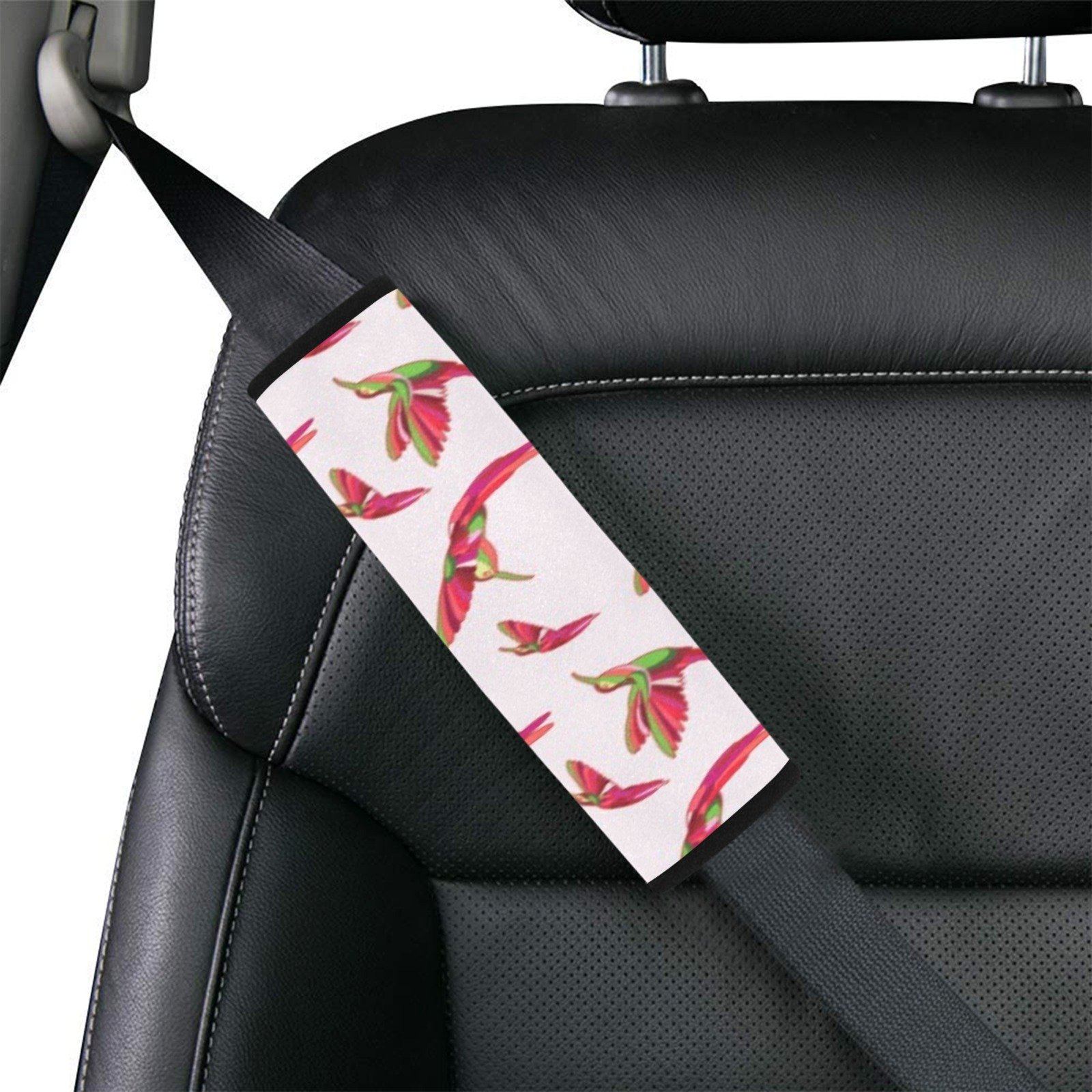 Red Swift Colourful Car Seat Belt Cover 7''x12.6'' (Pack of 2) Car Seat Belt Cover 7x12.6 (Pack of 2) e-joyer