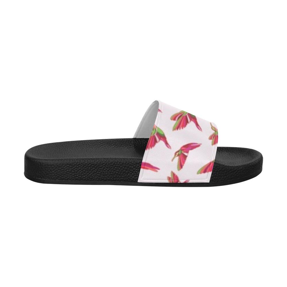 Red Swift Colourful Men's Slide Sandals (Model 057) Men's Slide Sandals (057) e-joyer