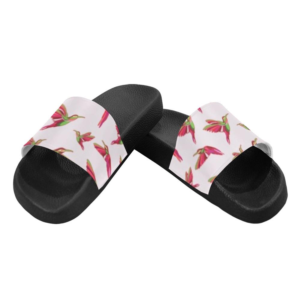 Red Swift Colourful Men's Slide Sandals (Model 057) Men's Slide Sandals (057) e-joyer