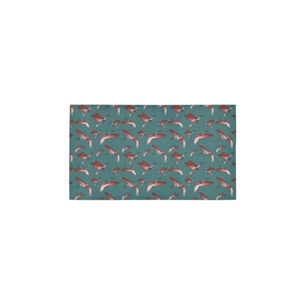 Red Swift Turquoise Bath Rug 16''x 28'' Bath Rug 16''x 28'' e-joyer