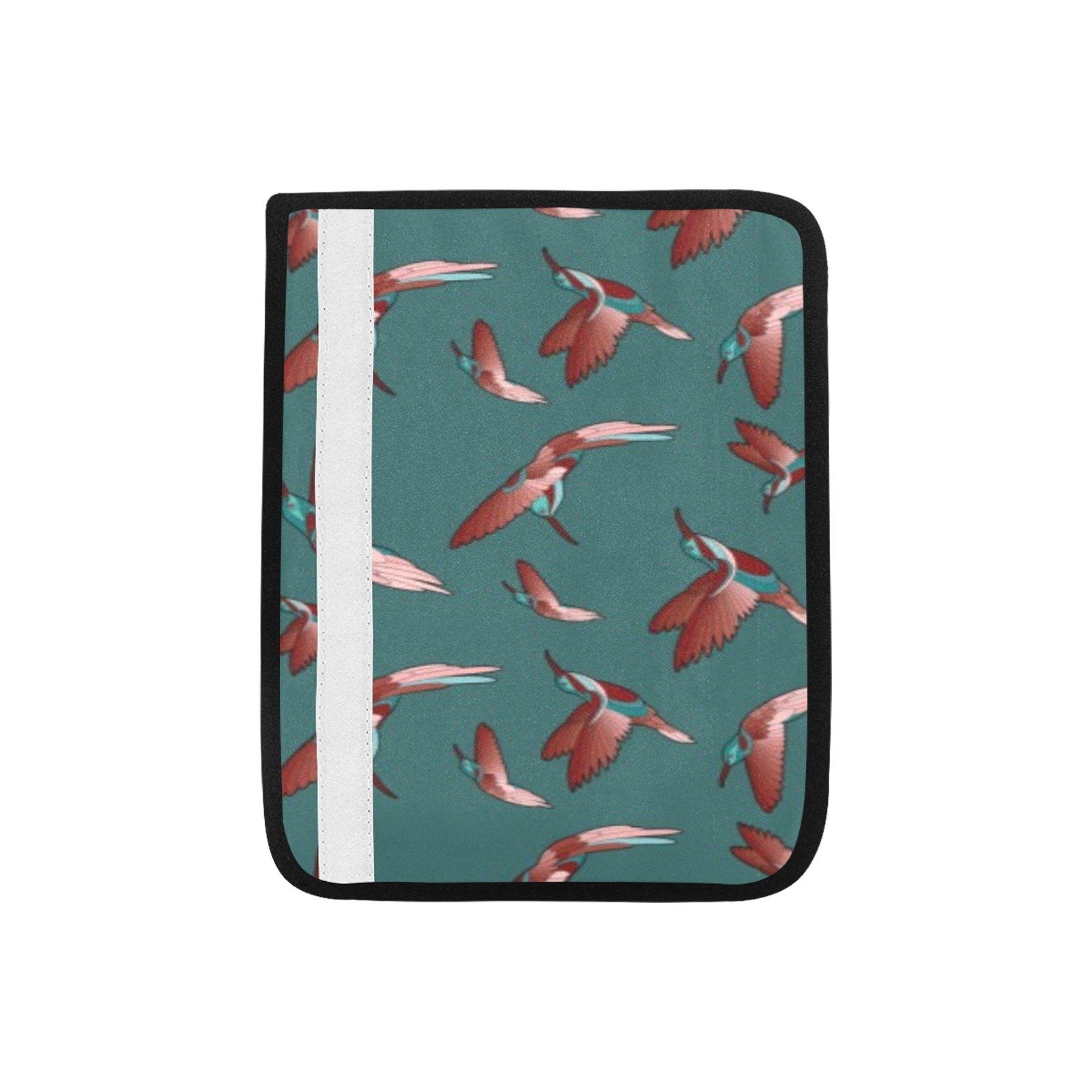 Red Swift Turquoise Car Seat Belt Cover 7''x12.6'' (Pack of 2) Car Seat Belt Cover 7x12.6 (Pack of 2) e-joyer