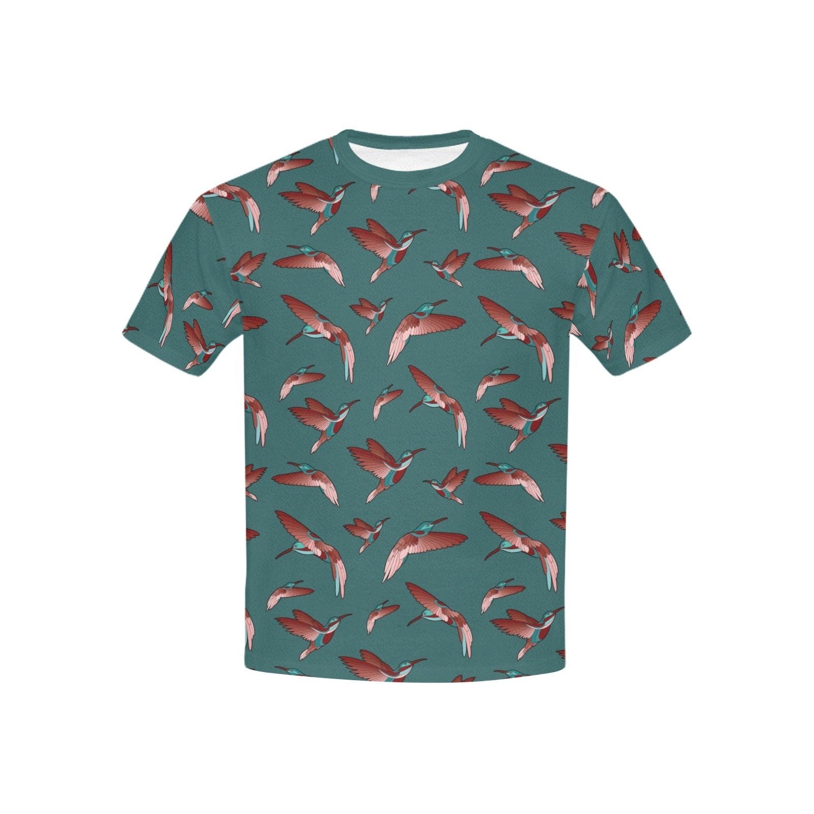 Red Swift Turquoise Kids' All Over Print T-shirt (USA Size) (Model T40) All Over Print T-shirt for Kid (T40) e-joyer