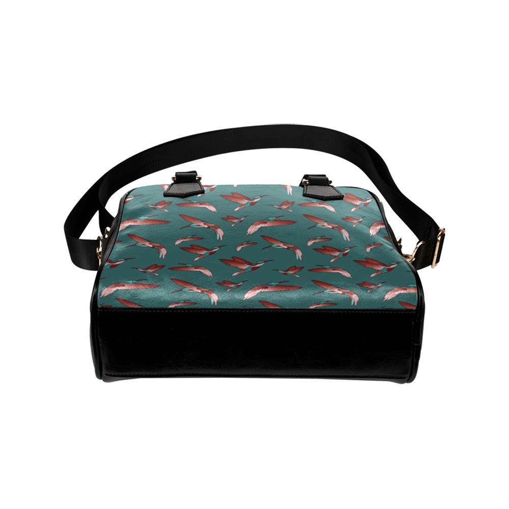 Red Swift Turquoise Shoulder Handbag (Model 1634) Shoulder Handbags (1634) e-joyer