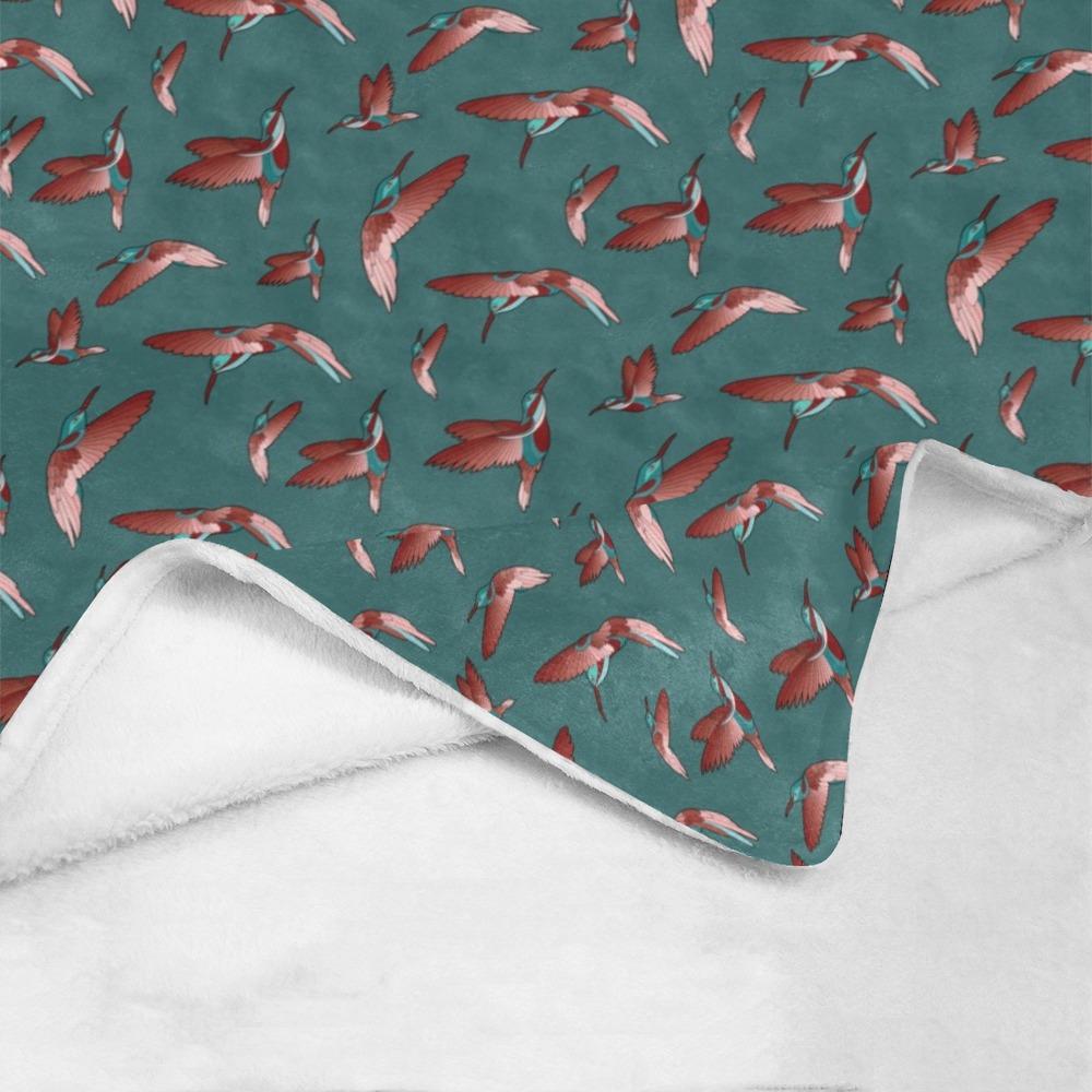 Red Swift Turquoise Ultra-Soft Micro Fleece Blanket 50"x60" Ultra-Soft Blanket 50''x60'' e-joyer