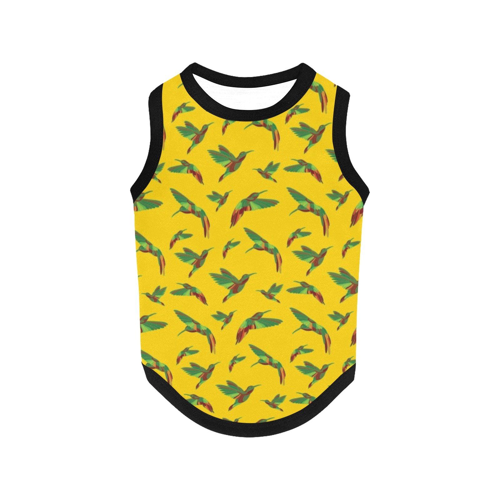 Red Swift Yellow All Over Print Pet Tank Top Pet Tank Top e-joyer