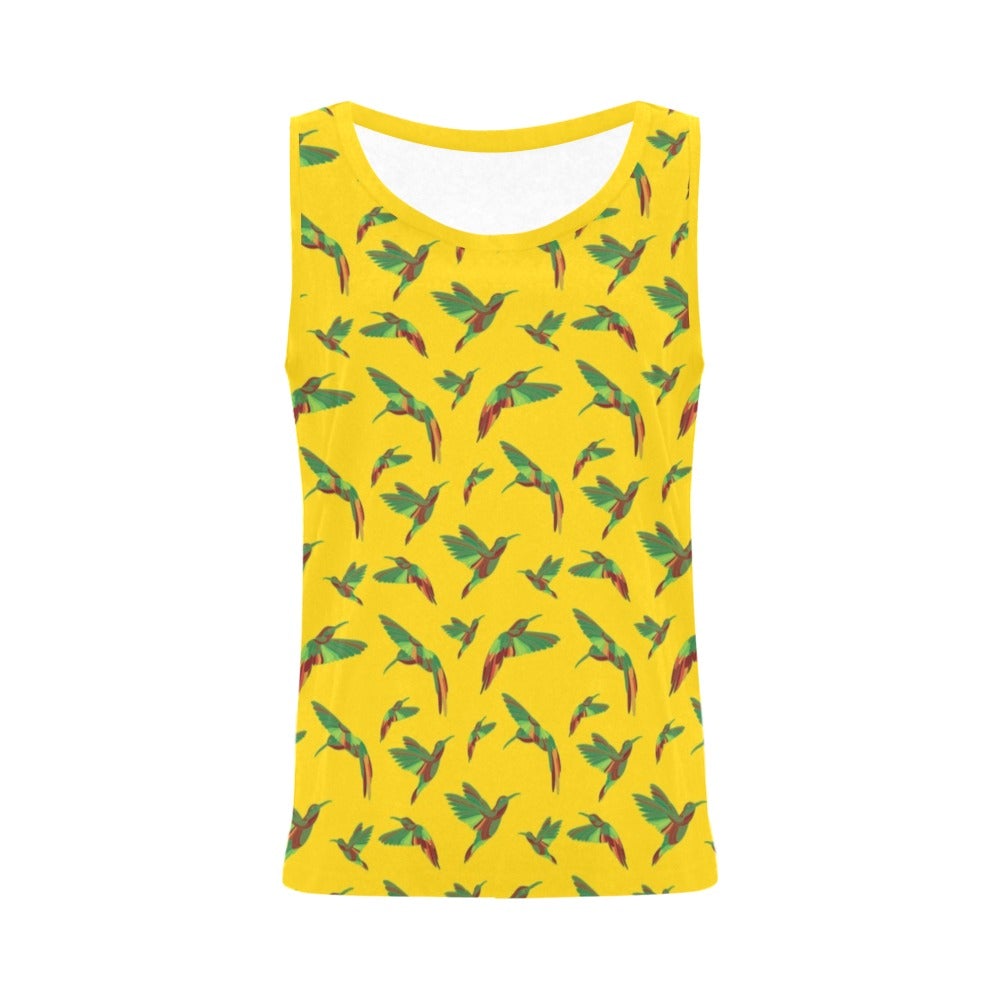 Red Swift Yellow All Over Print Tank Top for Women (Model T43) All Over Print Tank Top for Women (T43) e-joyer