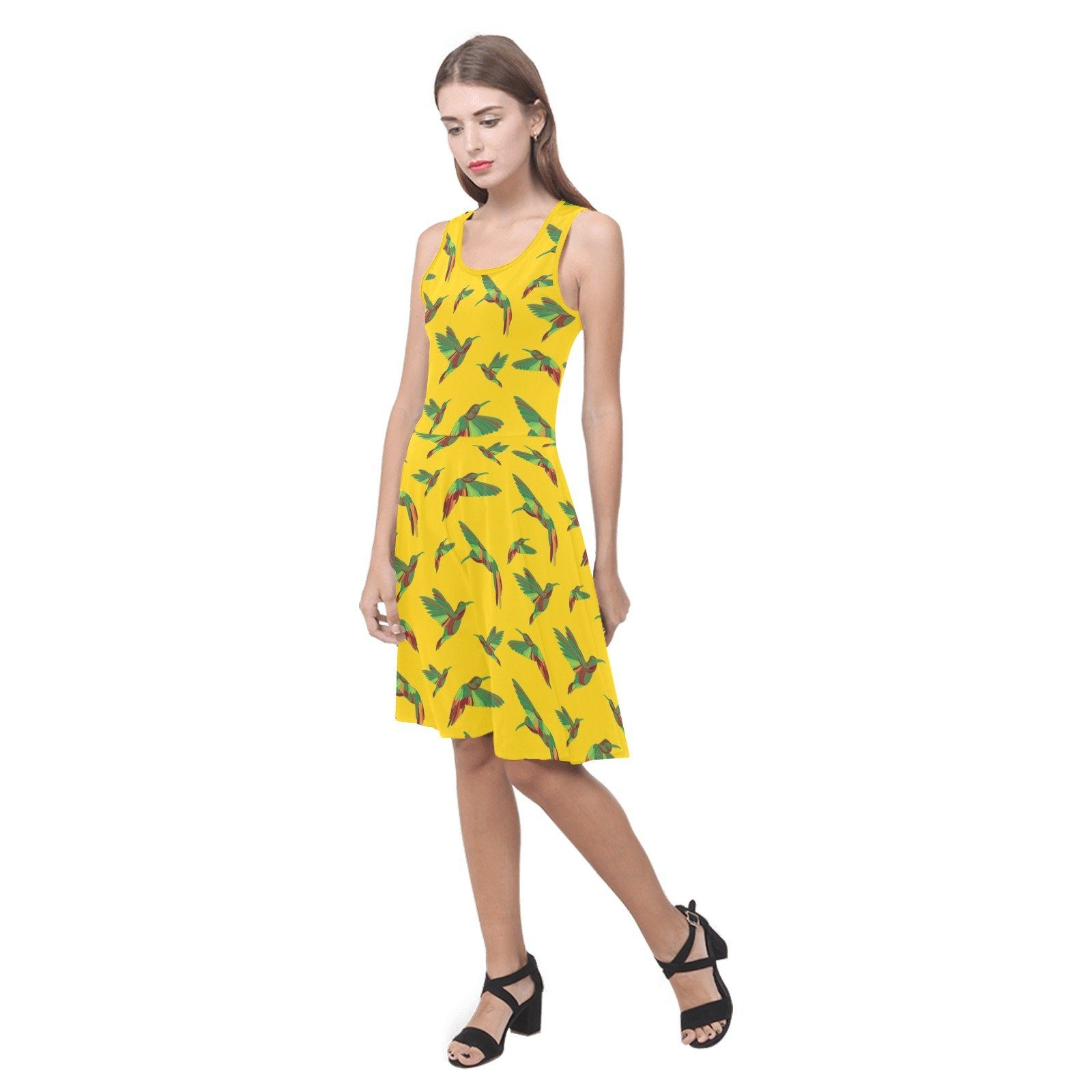 Red Swift Yellow Atalanta Sundress (Model D04) Atalanta Sundress (D04) e-joyer