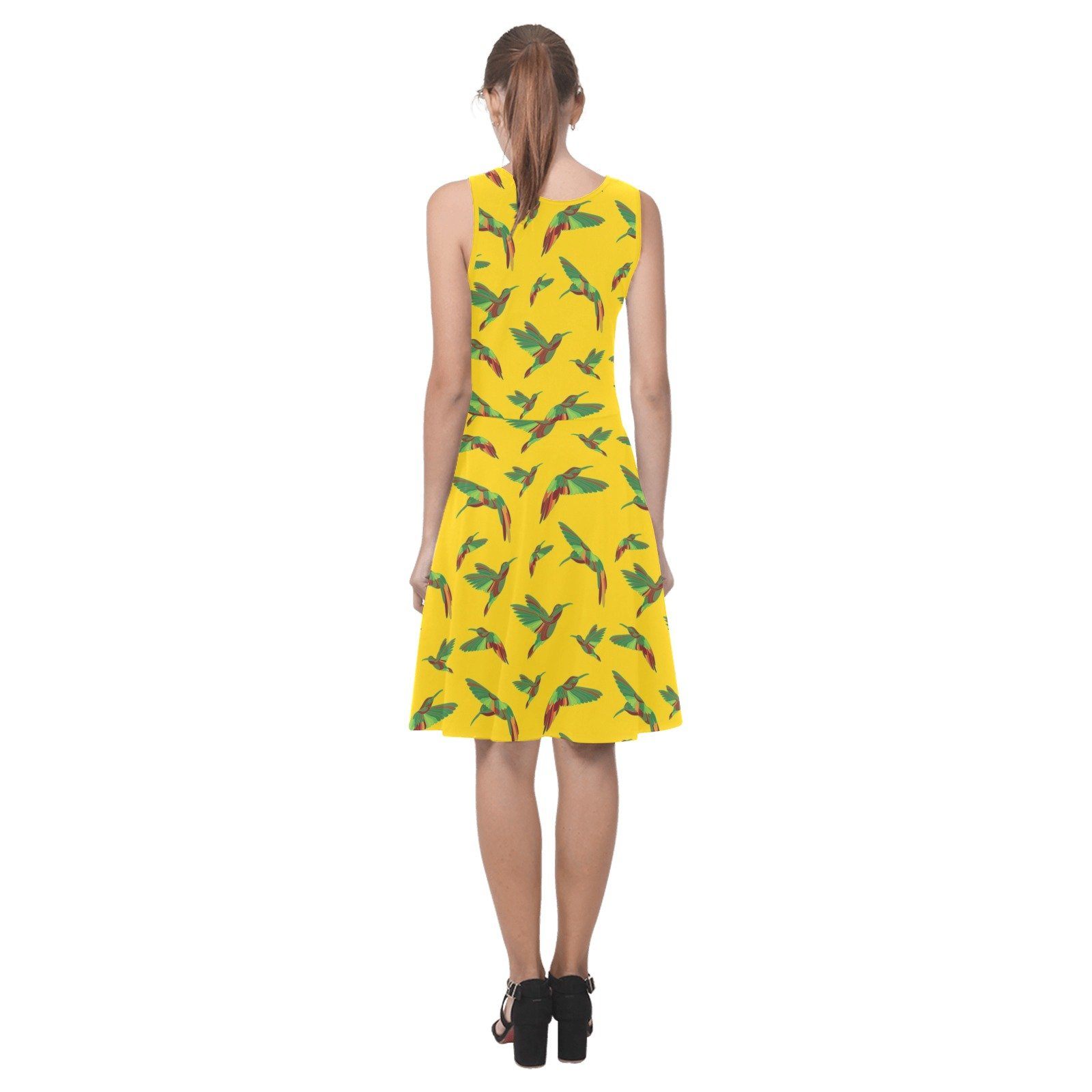 Red Swift Yellow Atalanta Sundress (Model D04) Atalanta Sundress (D04) e-joyer