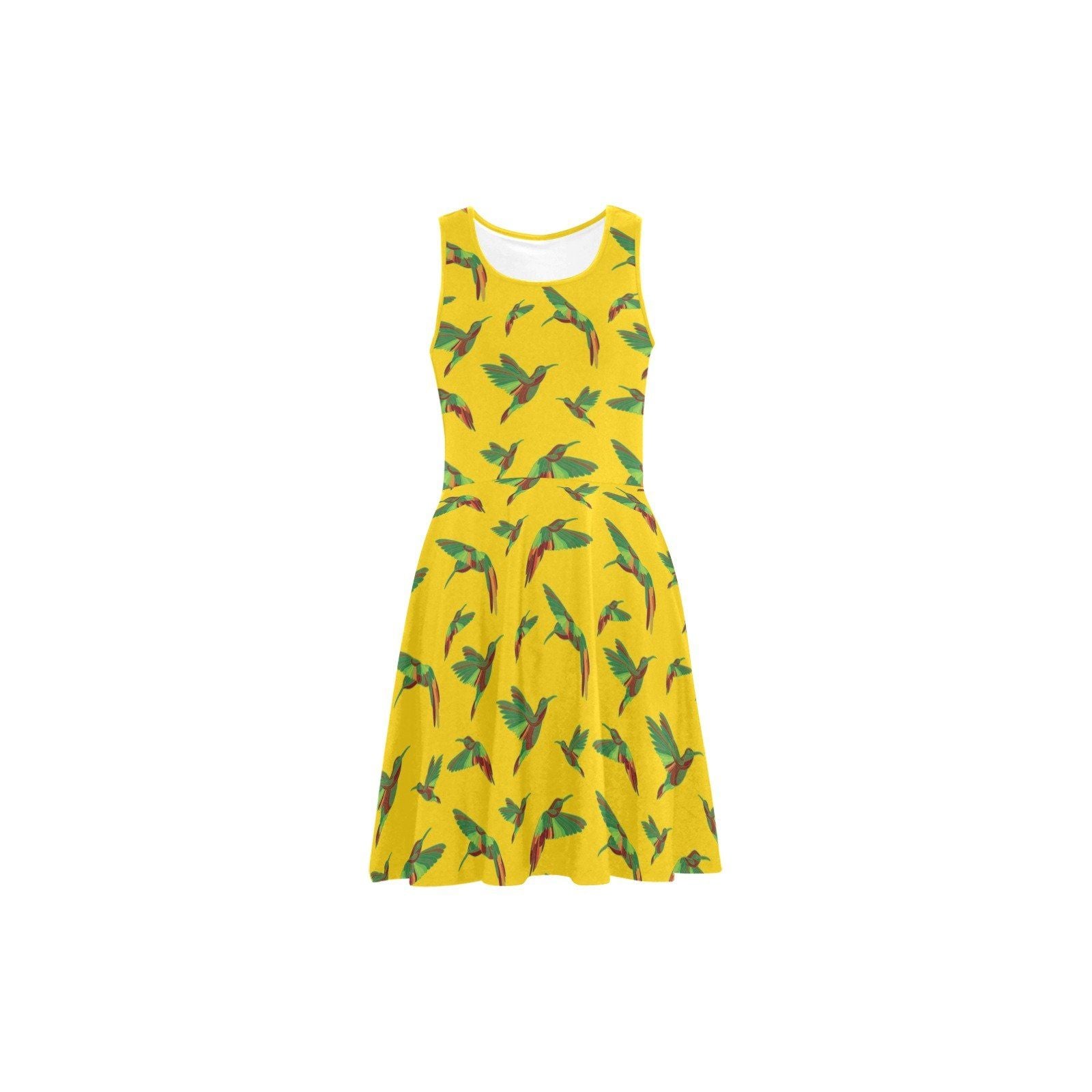 Red Swift Yellow Atalanta Sundress (Model D04) Atalanta Sundress (D04) e-joyer