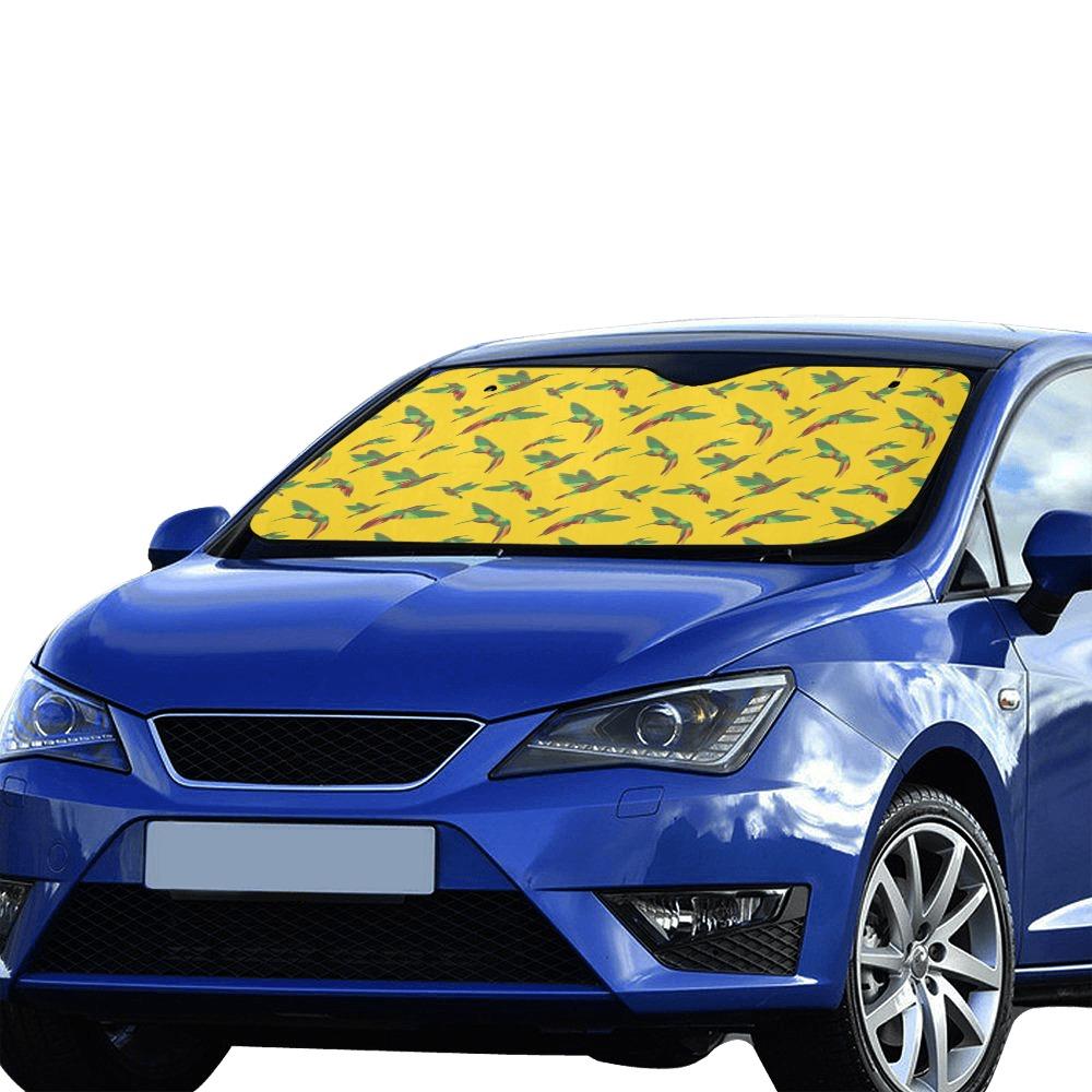 Red Swift Yellow Car Sun Shade 55"x30" Car Sun Shade e-joyer