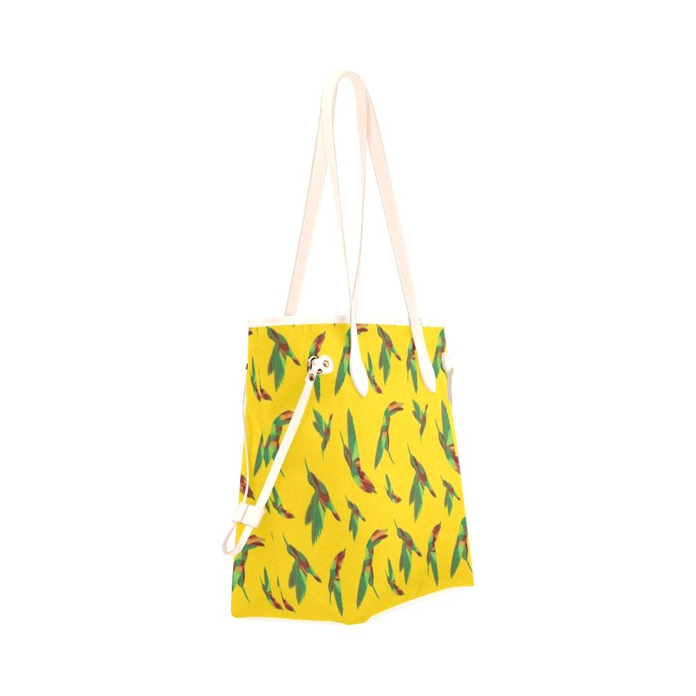 Red Swift Yellow Clover Canvas Tote Bag (Model 1661) Clover Canvas Tote Bag (1661) e-joyer